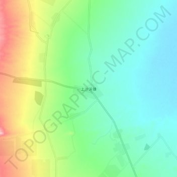 上沙沃镇地形图、海拔、地势