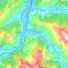 Collanzo地形图、海拔、地势
