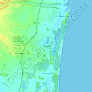 Pegasus地形图、海拔、地势
