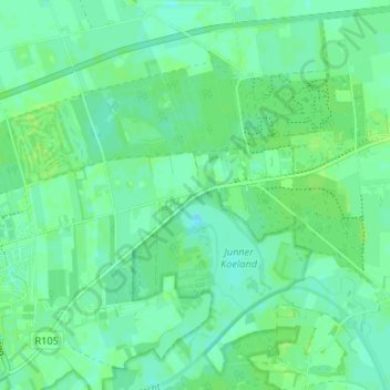 Hoogengraven地形图、海拔、地势