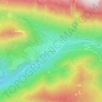 Josa de Cadí地形图、海拔、地势