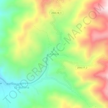 Alaska地形图、海拔、地势