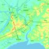 大山江街道地形图、海拔、地势