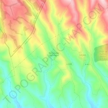 Barriobusto地形图、海拔、地势