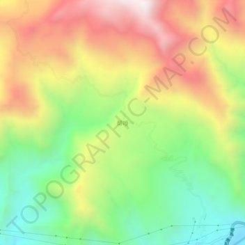 Bangga地形图、海拔、地势