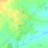 克久拉霍地形图、海拔、地势