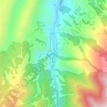Jarbidge地形图、海拔、地势