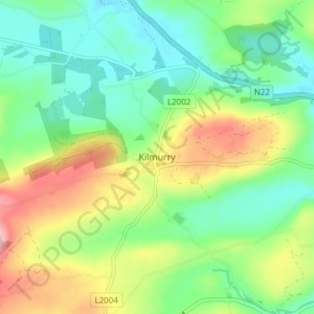 Kilmurry地形图、海拔、地势