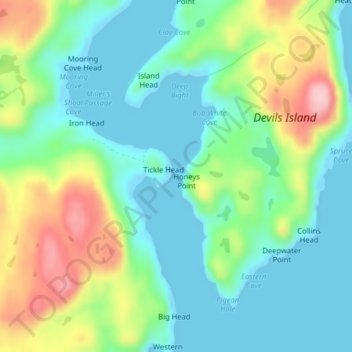 Miller's Passage地形图、海拔、地势