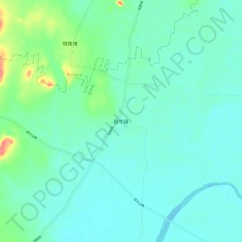 蔡牛镇地形图、海拔、地势