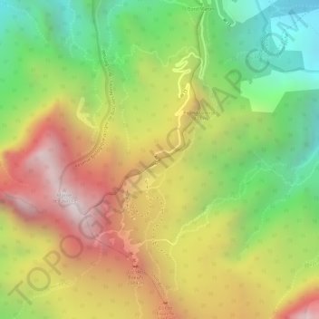 Col de Boeufs地形图、海拔、地势