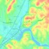 Bryan Hill地形图、海拔、地势