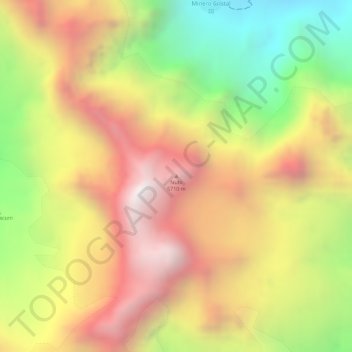 Nubi地形图、海拔、地势