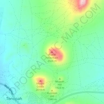 Ararat Mountain地形图、海拔、地势