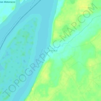 Porto Natal地形图、海拔、地势