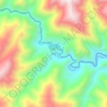 热陇地形图、海拔、地势