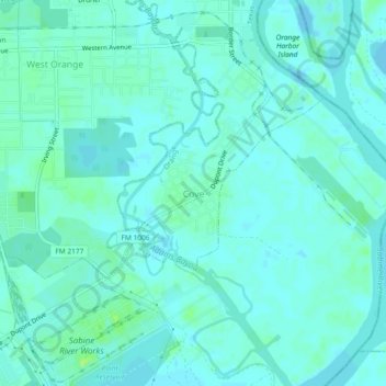 Cove地形图、海拔、地势