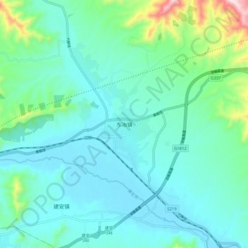东冶镇地形图、海拔、地势