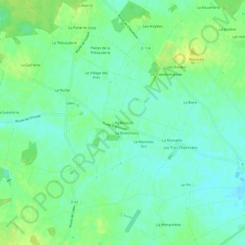 L'Ail Boucon地形图、海拔、地势