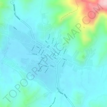 Pavas地形图、海拔、地势