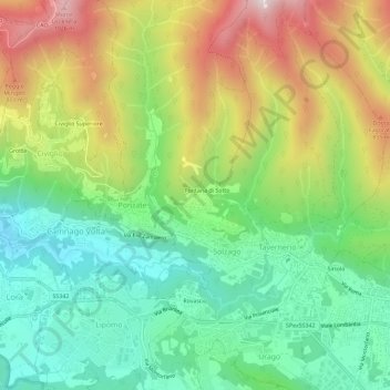Gilasca地形图、海拔、地势