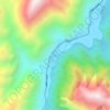 干海子地形图、海拔、地势