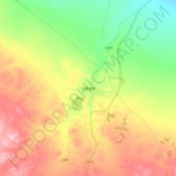 三塘湖镇地形图、海拔、地势
