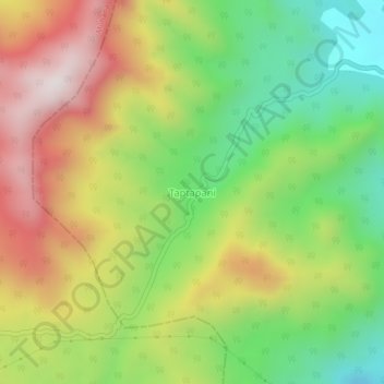 Taptapani地形图、海拔、地势