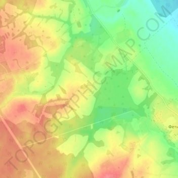 Белавино地形图、海拔、地势