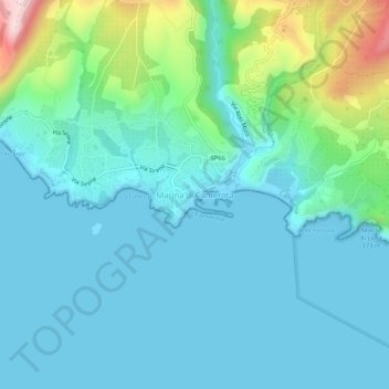Marina di Camerota地形图、海拔、地势