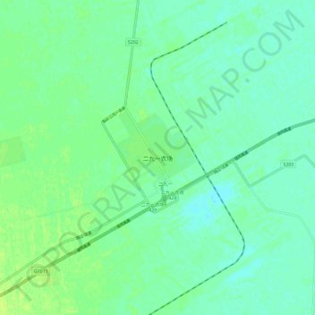 二九一农场地形图、海拔、地势