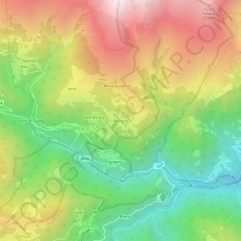 Bernardi地形图、海拔、地势