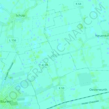 Wulfenhusen地形图、海拔、地势