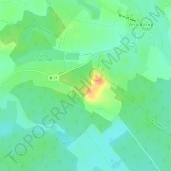 Hautimont地形图、海拔、地势