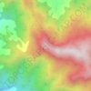 青山咀地形图、海拔、地势