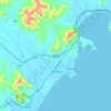 洪原邑地形图、海拔、地势