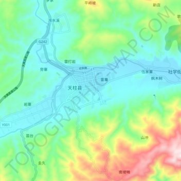 凤城街道地形图、海拔、地势