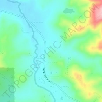 Ferguson Valley地形图、海拔、地势