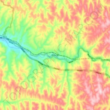 桥头镇地形图、海拔、地势