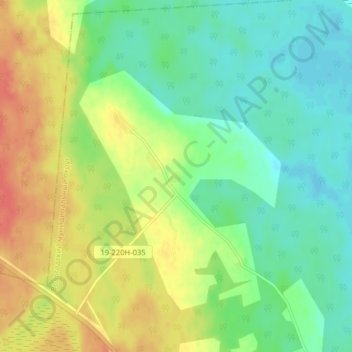 Кудрявцево地形图、海拔、地势