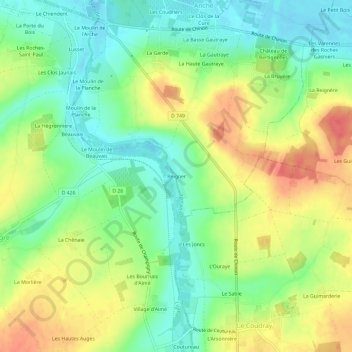 Reigner地形图、海拔、地势