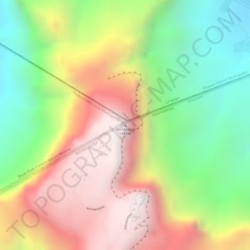 Mariepskop地形图、海拔、地势