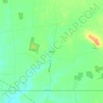 Russell地形图、海拔、地势