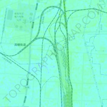 闵庄地形图、海拔、地势