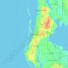 Clearwater地形图、海拔、地势