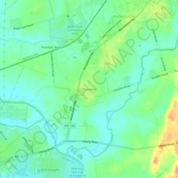 Discovery地形图、海拔、地势