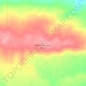 River Mountain地形图、海拔、地势