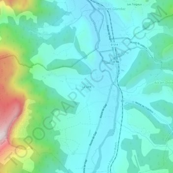 La Salle地形图、海拔、地势