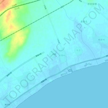 河西地形图、海拔、地势