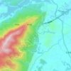 筲箕湾地形图、海拔、地势